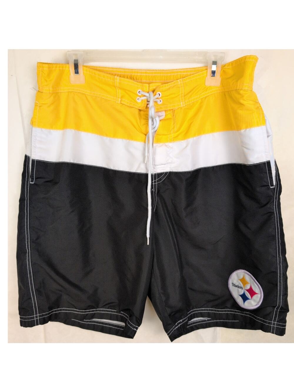 G lll apparel NFL Pittsburgh Steelers swim shorts Size XL Beach Fangear Football